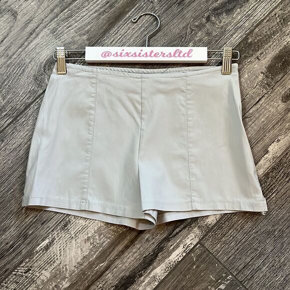 express Stretch gray side zipper flat front and back no pockets in size 3/4 - Picture 4 of 9